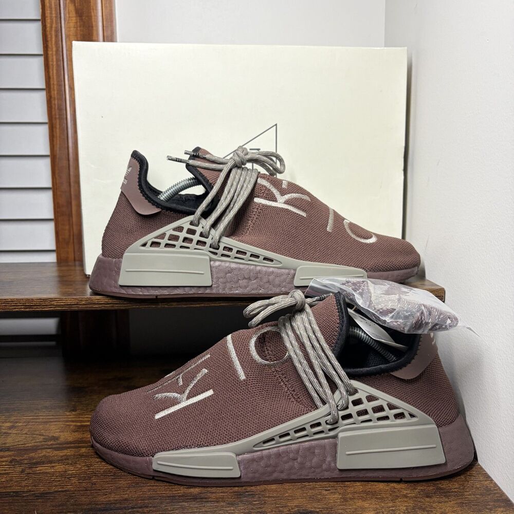 Size 10.5 - Adidas NMD Human Race Pharrell Williams Chocolate - Brand New